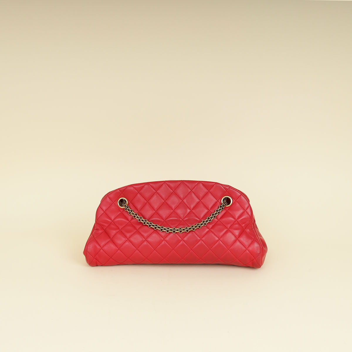 Chanel Red Just Mademoiselle Bowling Bag-Chanel-THE CLOSET