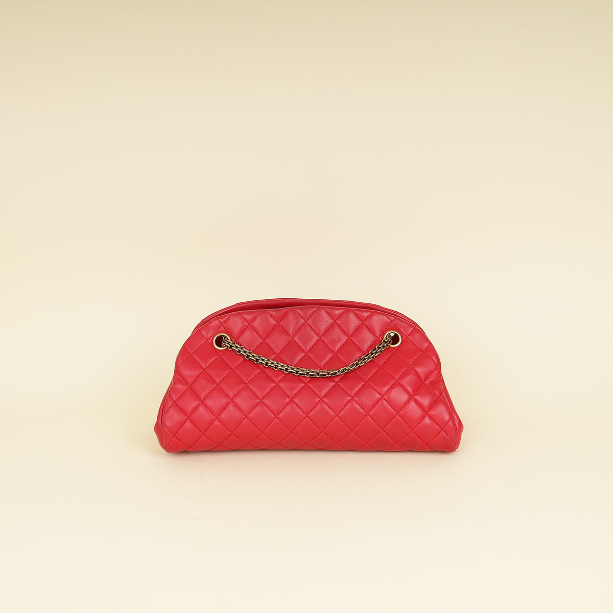 Chanel Red Just Mademoiselle Bowling Bag-Chanel-THE CLOSET