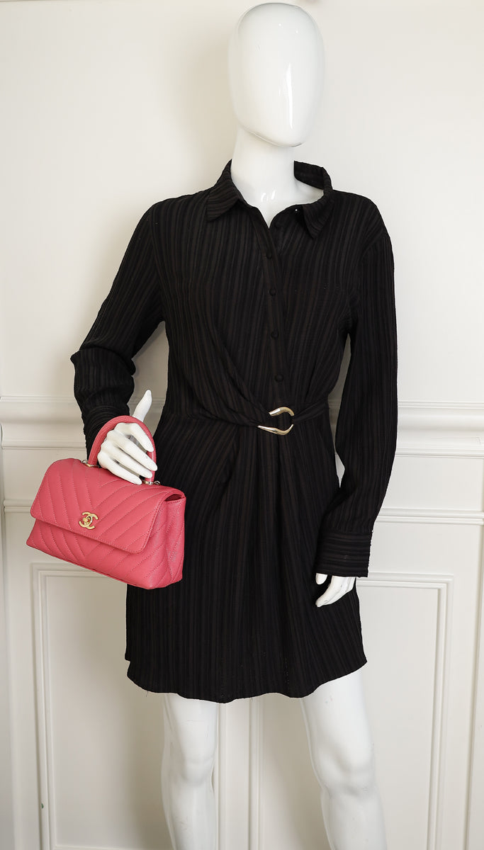 Chanel Pink Coco Handle Small Bag-Chanel-THE CLOSET