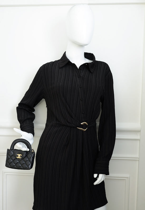 Chanel Black CC Micro Kelly Bag