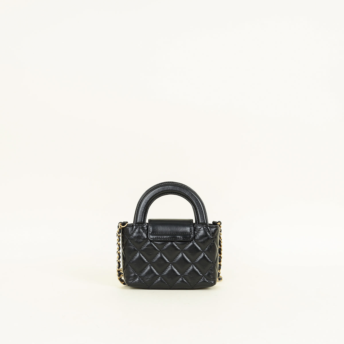 Chanel Black CC Micro Kelly Bag