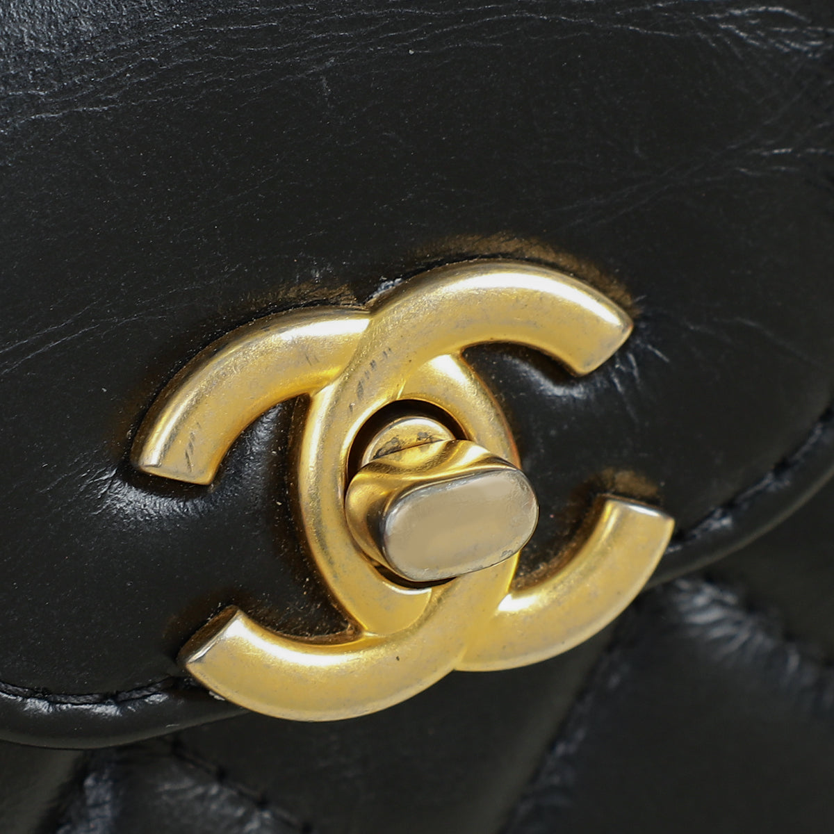 Chanel Black CC Micro Kelly Bag