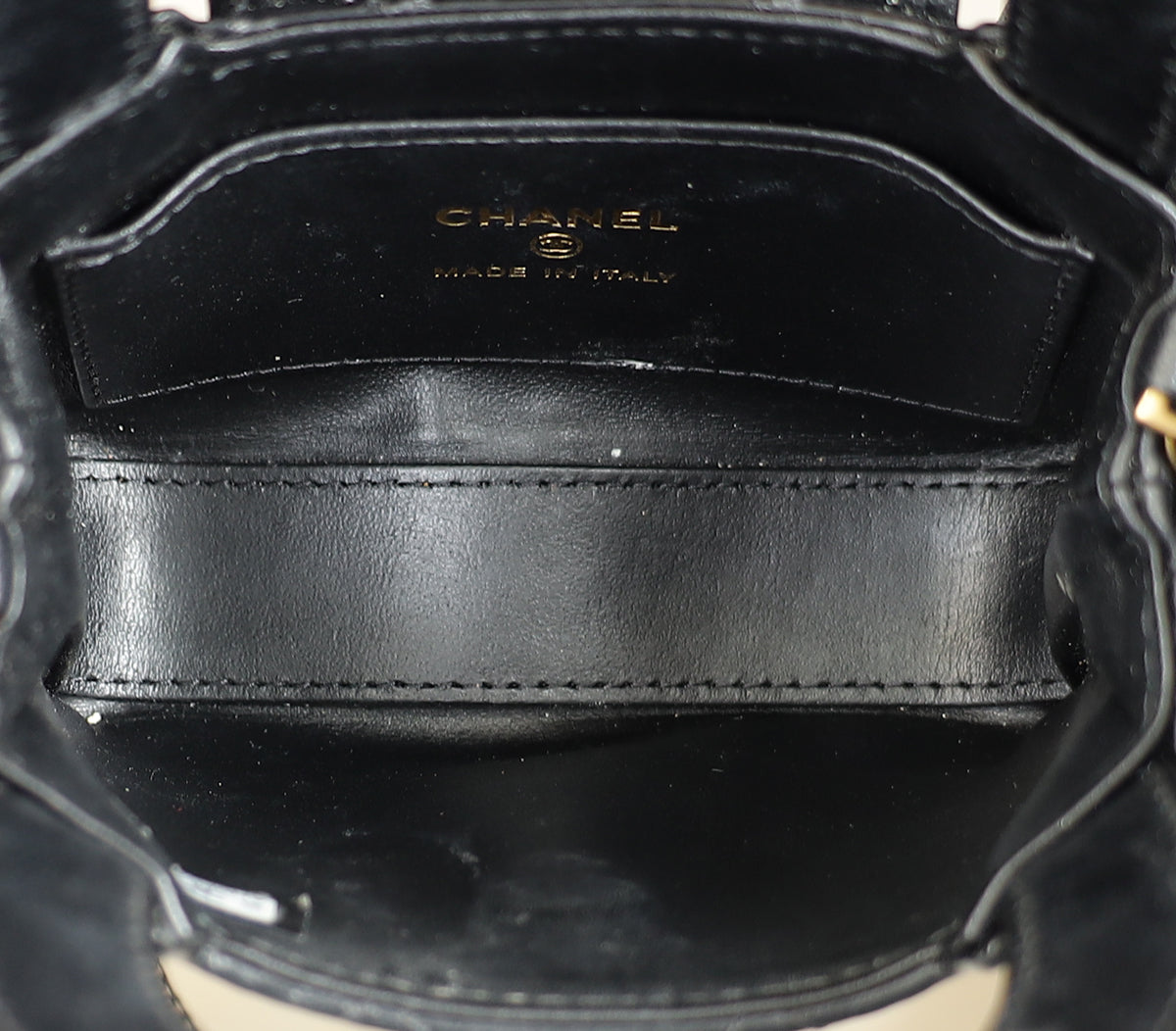 Chanel Black CC Micro Kelly Bag