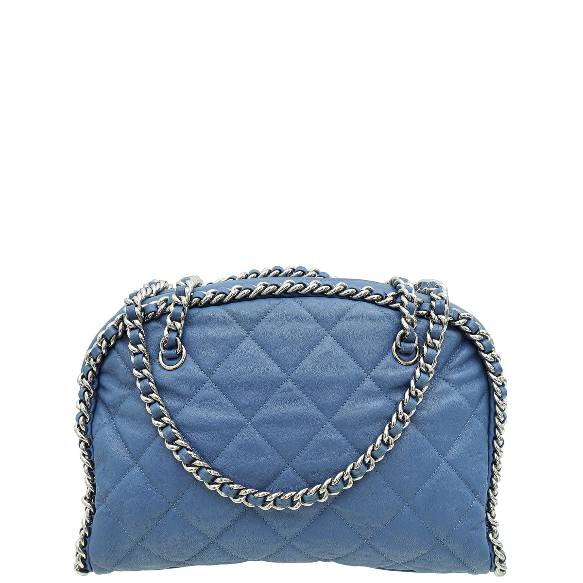 Chanel Blue Chain Around Bowler Bag-Chanel-THE CLOSET