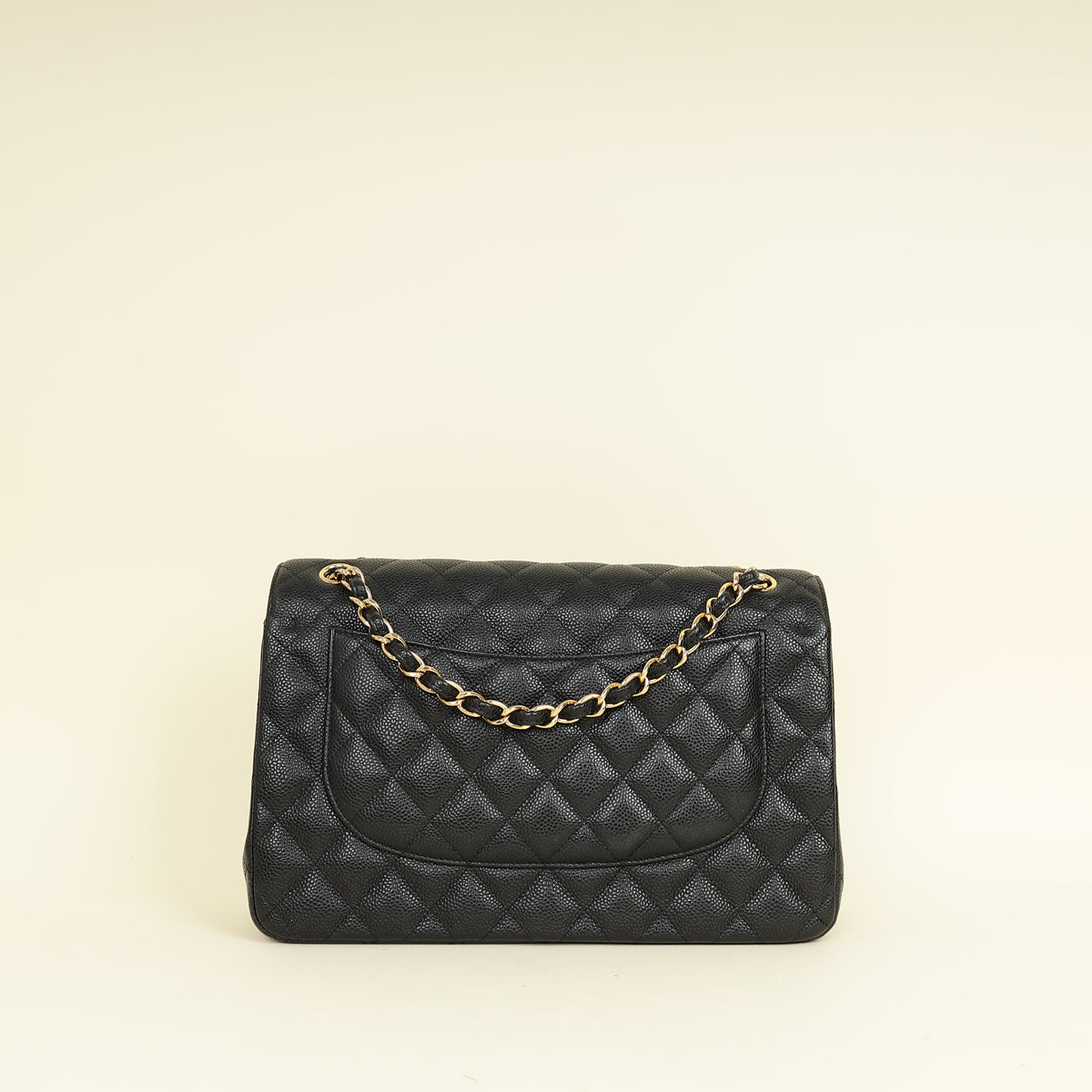Chanel Black CC Classic Double Flap Jumbo Bag