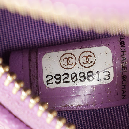 Chanel Purple Round CC Filigree Crossbody Bag