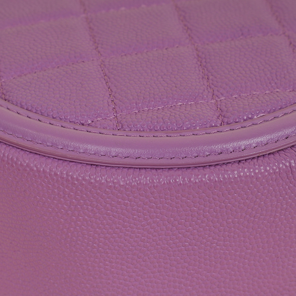 Chanel Purple Round CC Filigree Crossbody Bag
