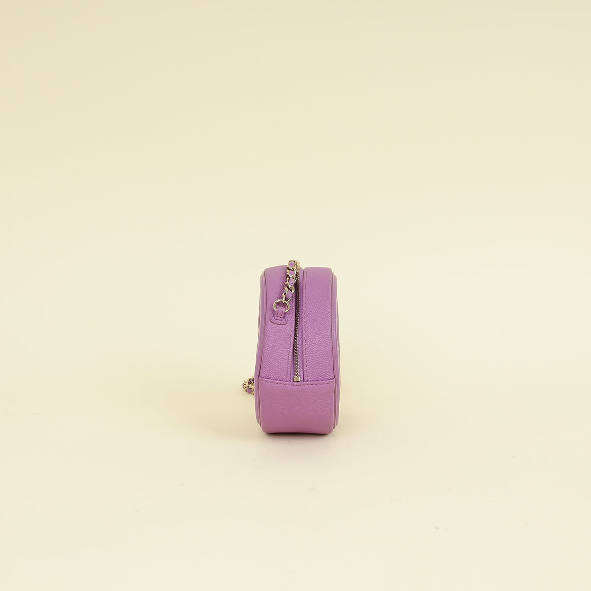 Chanel Purple Round CC Filigree Crossbody Bag