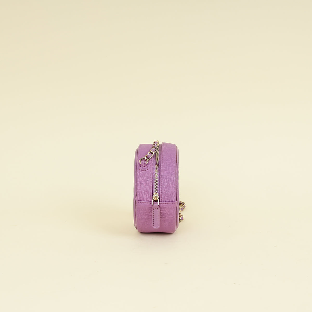 Chanel Purple Round CC Filigree Crossbody Bag