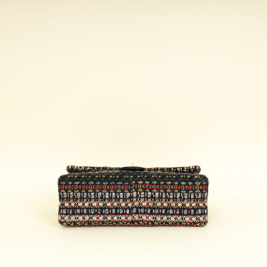 Chanel Multicolor 2.255 Reissue Tweed Double Flap 226 Bag