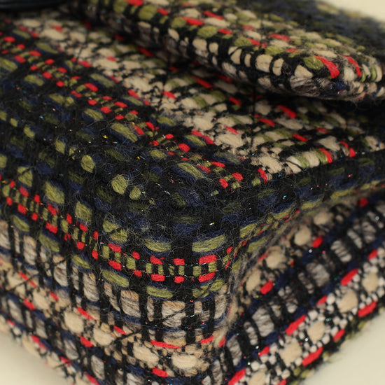 Chanel Multicolor 2.255 Reissue Tweed Double Flap 226 Bag