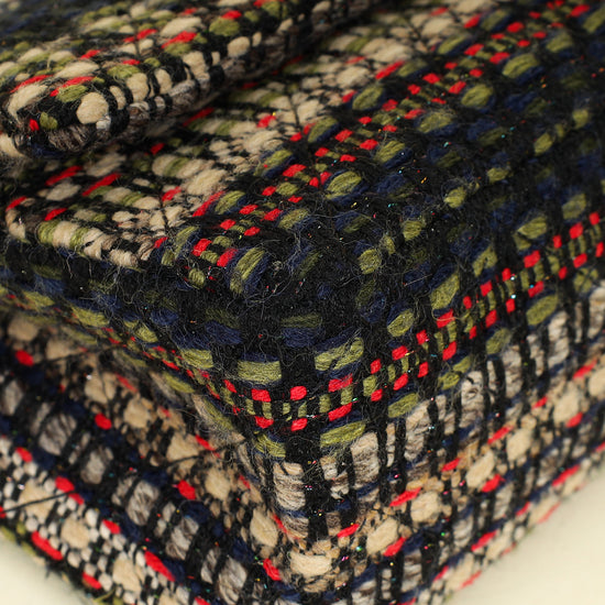 Chanel Multicolor 2.255 Reissue Tweed Double Flap 226 Bag