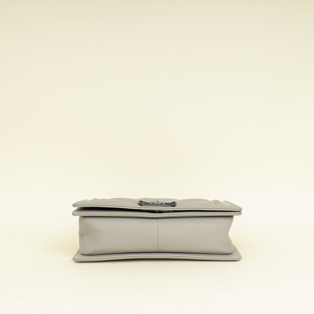 Chanel Grey Le Boy Chevron Medium Flap Bag