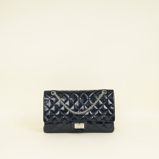 Chanel Navy Blue 2.55 Reissue Double Flap 227 Bag