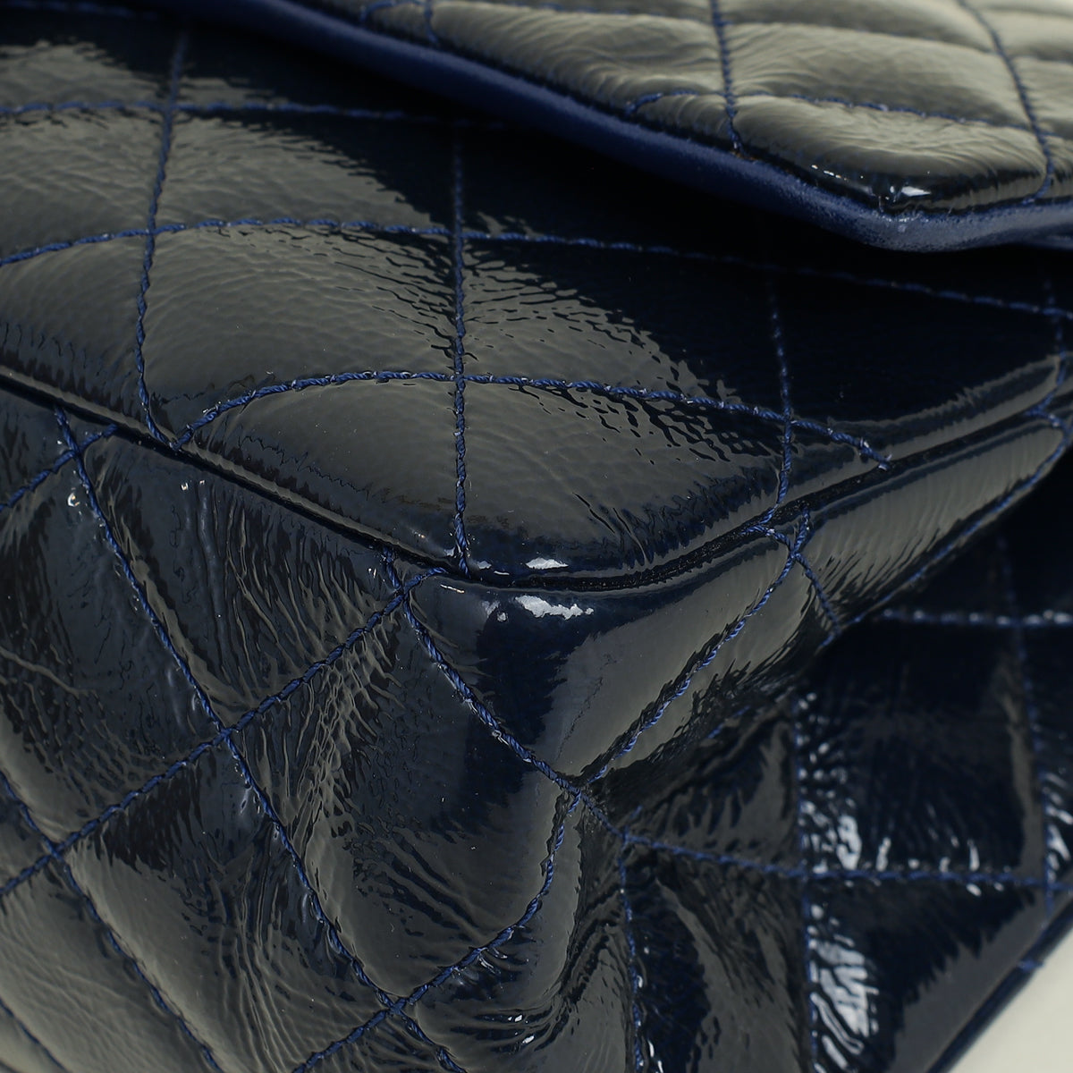 Chanel Navy Blue 2.55 Reissue Double Flap 227 Bag