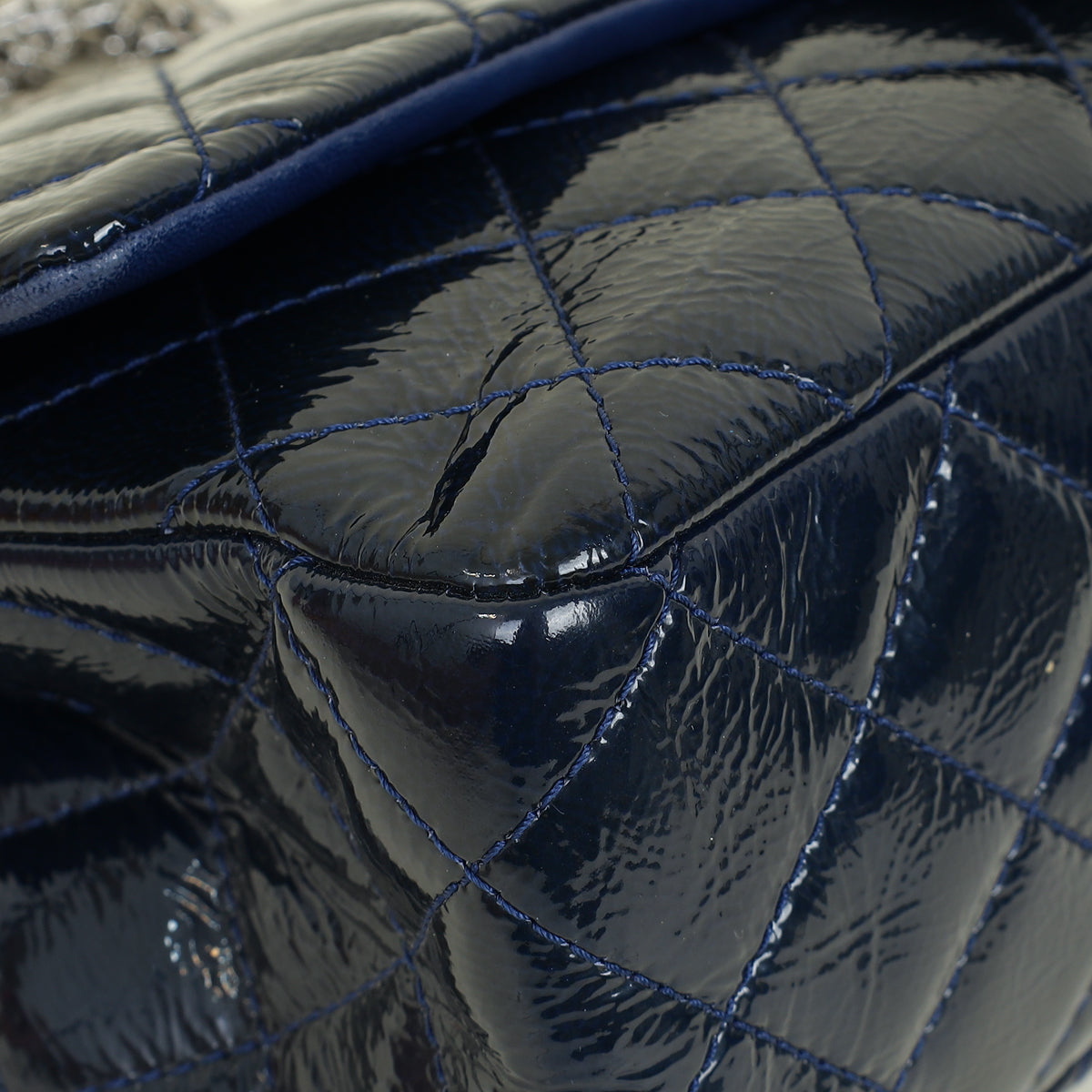 Chanel Navy Blue 2.55 Reissue Double Flap 227 Bag