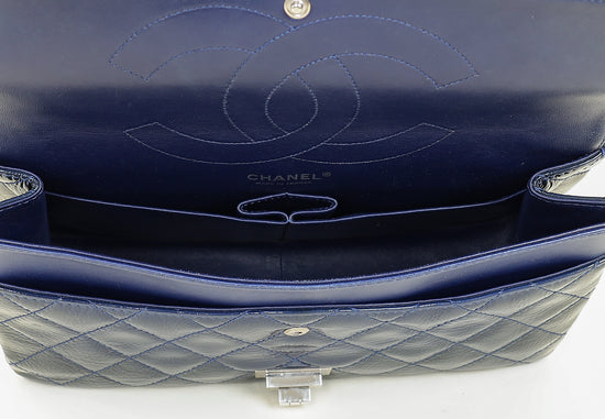 Chanel Navy Blue 2.55 Reissue Double Flap 227 Bag