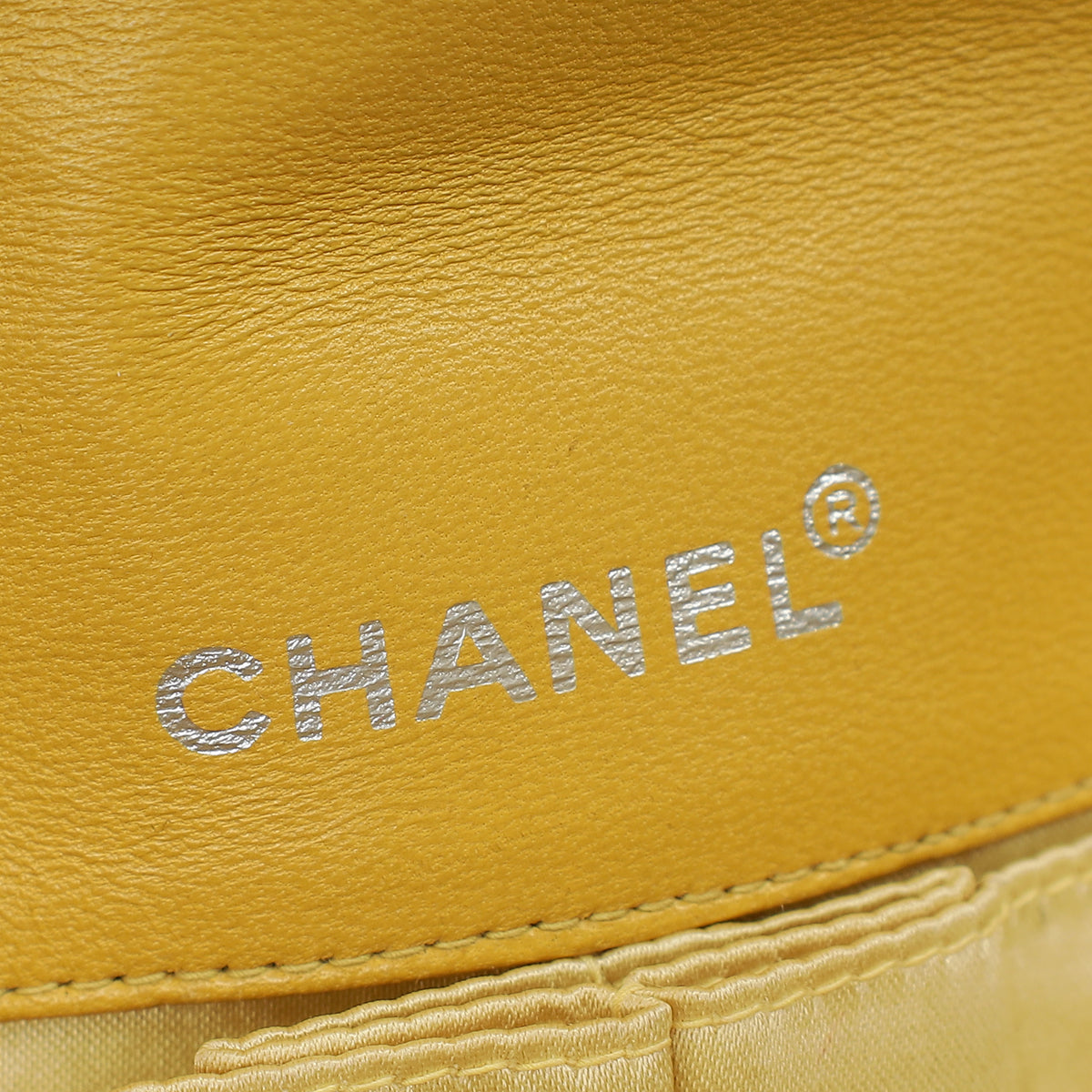 Chanel Yellow CC Chocolate Bar New Travel Lin East West Flap Bag