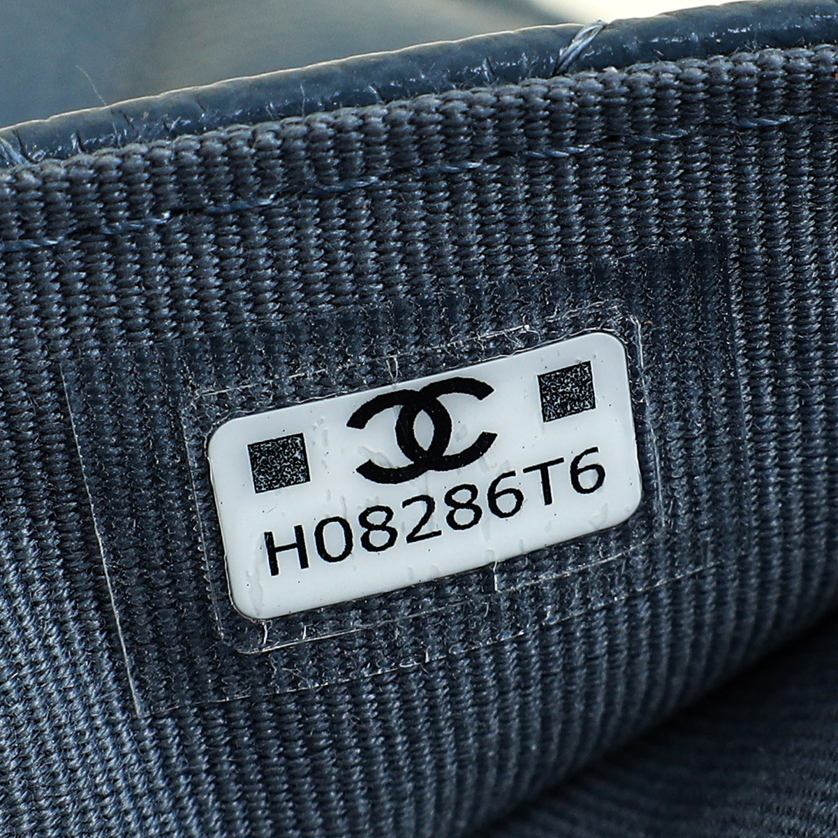 Chanel Grey Blue CC Flap Zip Clutch