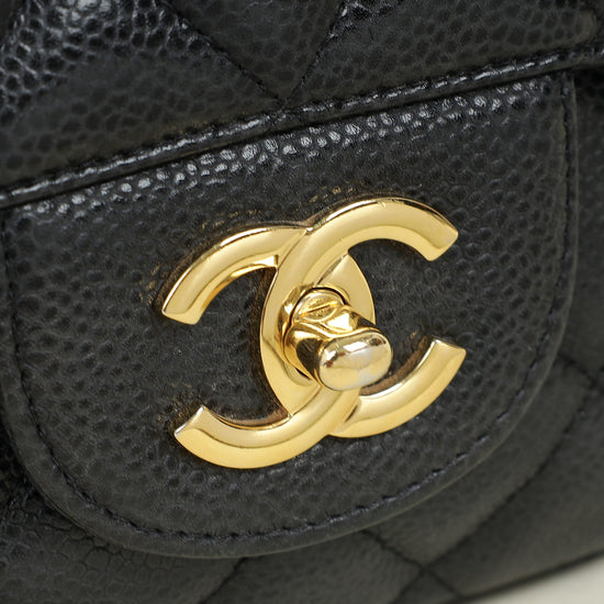 Chanel Black CC Classic Single Flap Maxi Bag