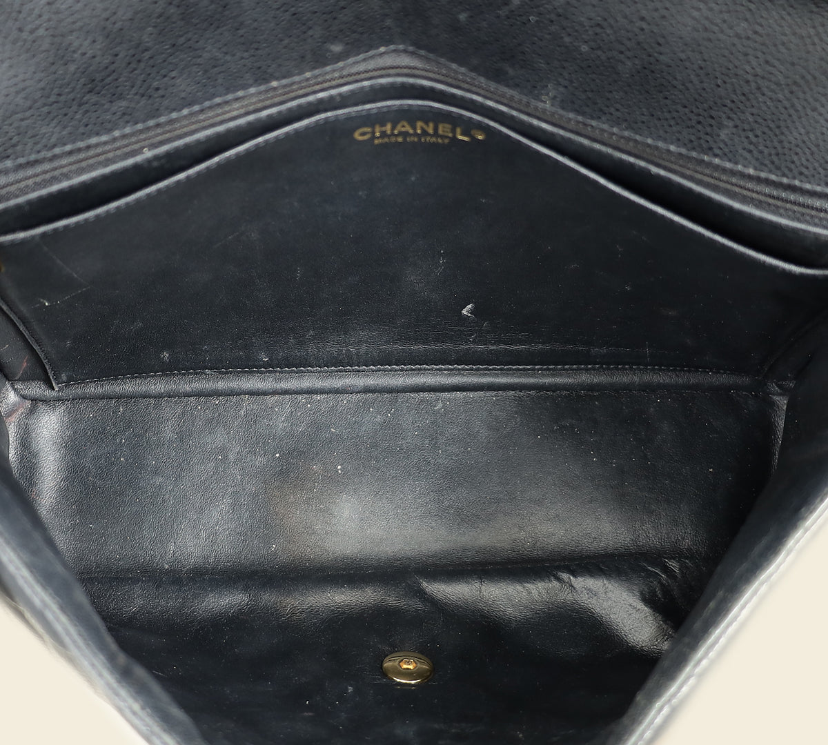 Chanel Black CC Classic Single Flap Maxi Bag