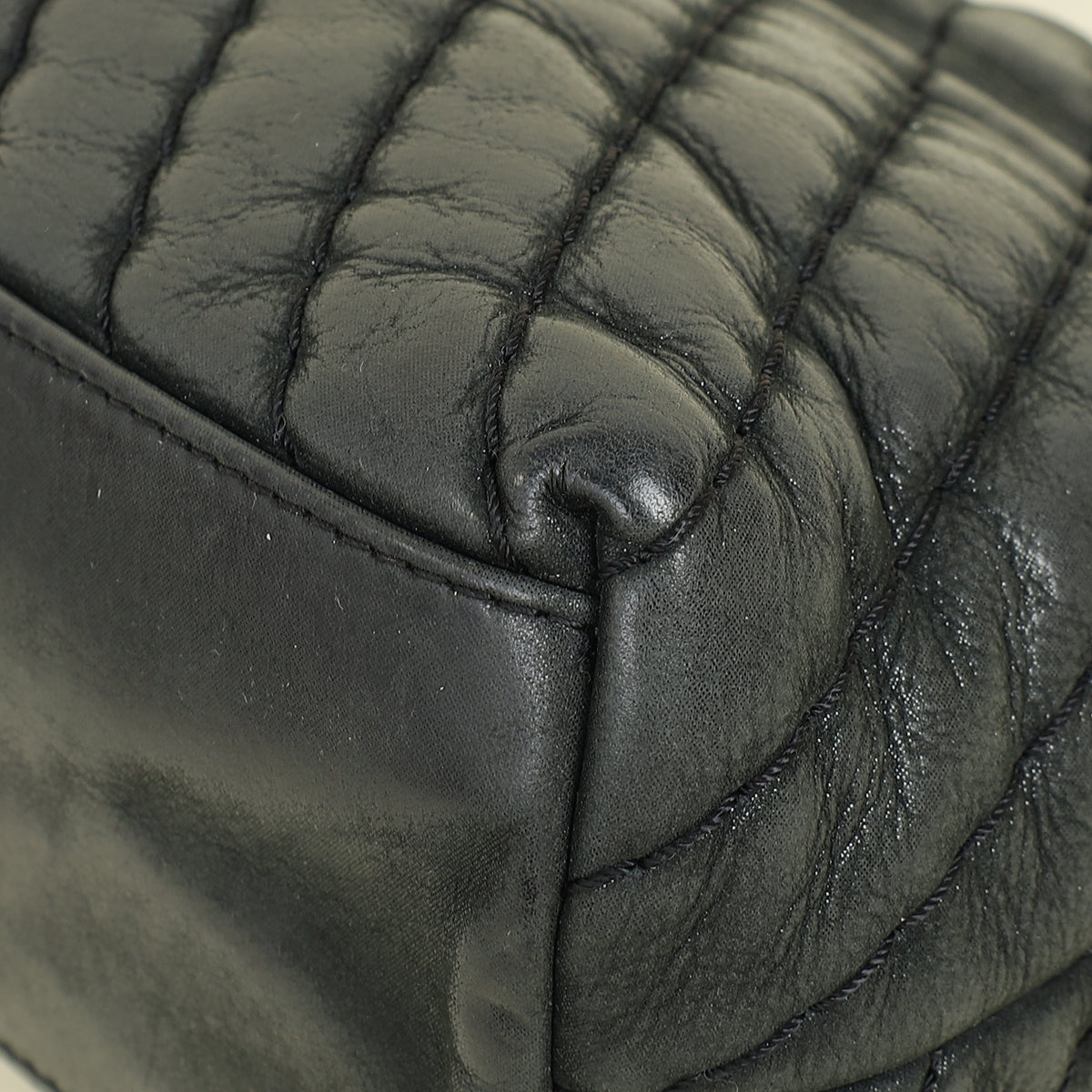 Chanel Black CC Surpique Jumbo Flap Bag