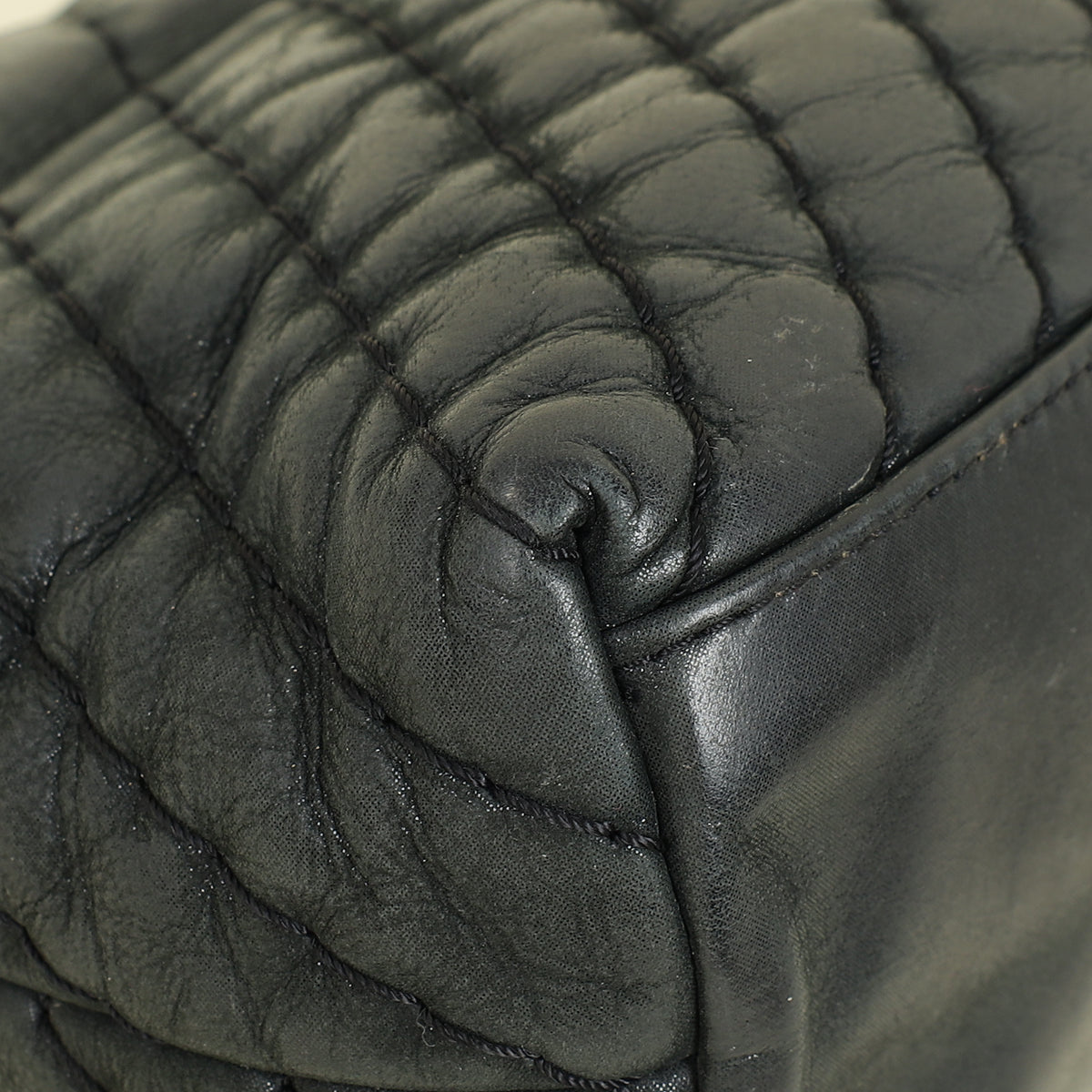 Chanel Black CC Surpique Jumbo Flap Bag