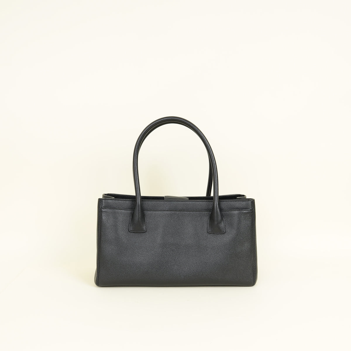 Chanel Black CC Executive Cerf Tote Small Bag