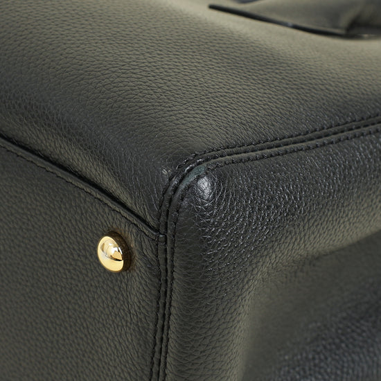 Chanel Black CC Executive Cerf Tote Small Bag