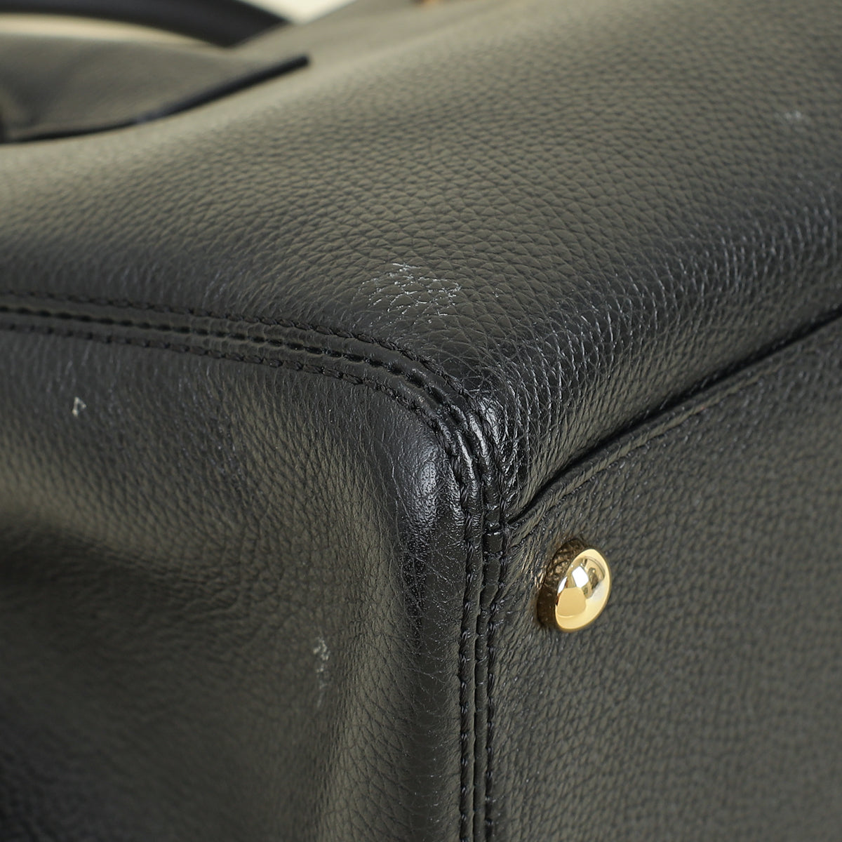 Chanel Black CC Executive Cerf Tote Small Bag