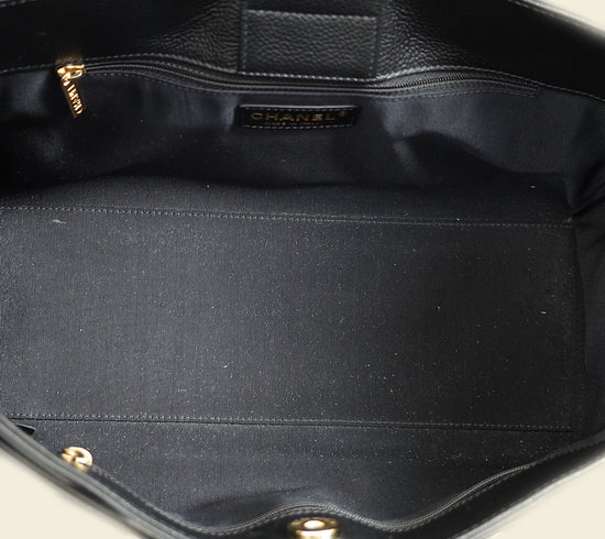 Chanel Black CC Executive Cerf Tote Small Bag