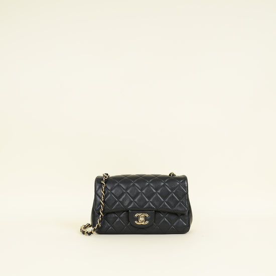 Chanel Black CC Mini Rectangular Classic Flap Bag