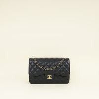 Chanel Black CC Classic Double Flap Jumbo Bag