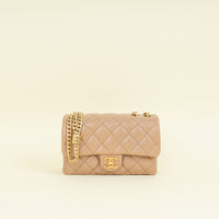 Chanel Natural Pillow Crush Small Flap Shoulder Bag