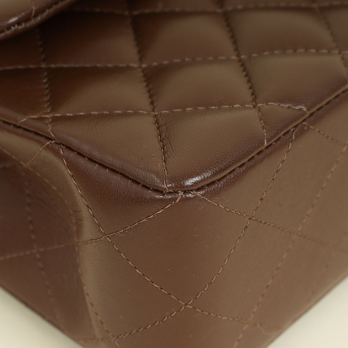 Chanel Brown CC Classic Double Flap Small Bag | Pre-Owned The