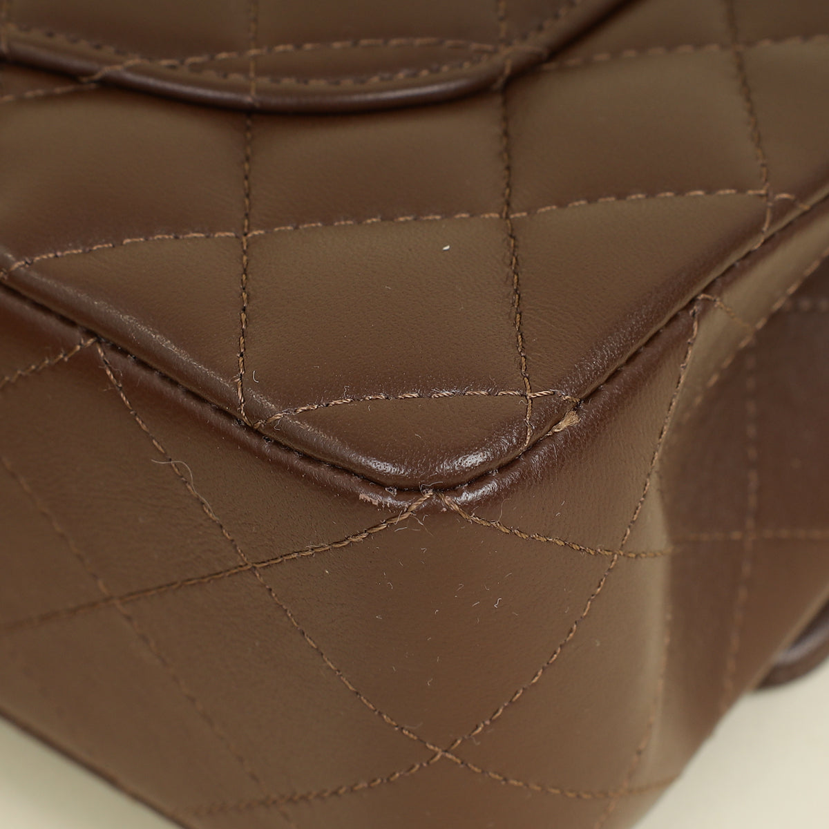 Chanel Brown CC Classic Double Flap Small Bag | Pre-Owned The