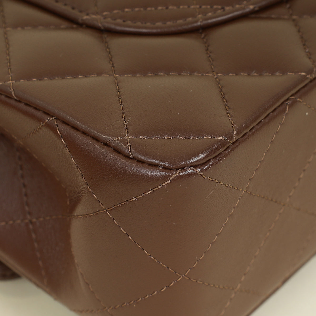 Chanel Brown CC Classic Double Flap Small Bag | Pre-Owned The
