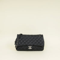 Chanel Black CC Easy Flap Jumbo Bag