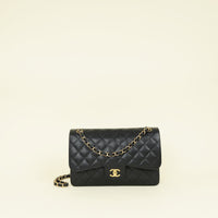Chanel Black CC Classic Double Flap Jumbo Bag