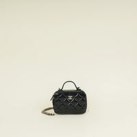 Chanel Black CC Top Handle Vanity Case Bag