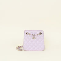 Chanel Lilac CC Mini Bucket Shoulder Bag