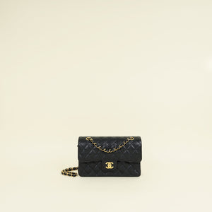 Chanel Black CC Classic Double Flap Small Bag