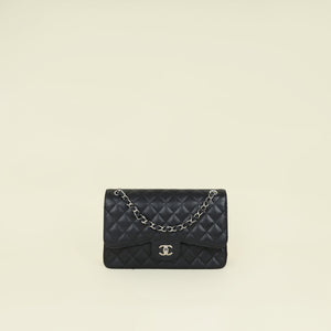 Chanel Black CC Classic Double Flap Jumbo Bag
