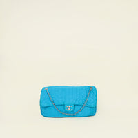 Chanel Turquoise Soft Shell Jumbo Flap Bag
