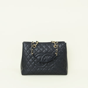 Chanel Black CC GST Medium Tote Bag