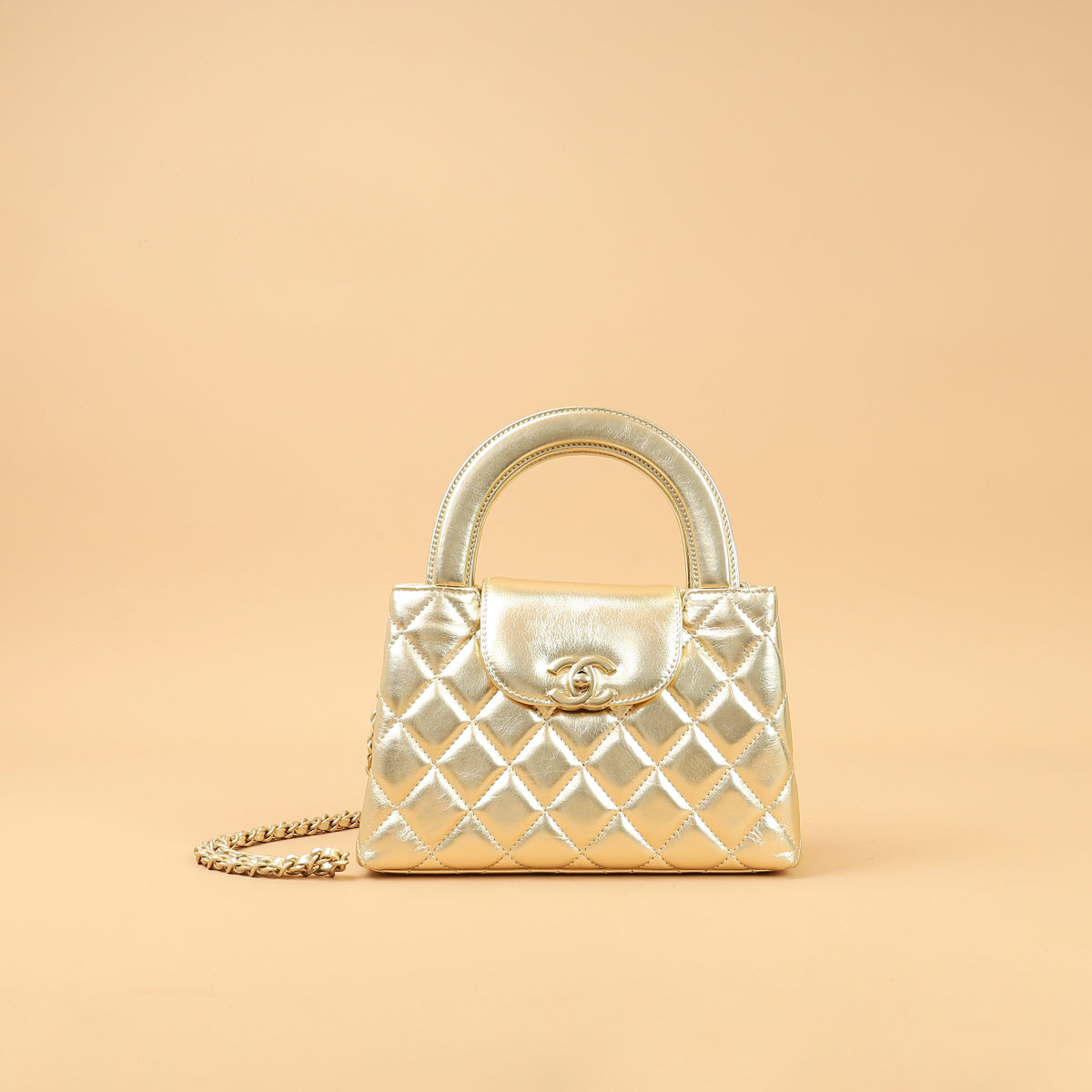 Chanel Metallic Gold Mini Kelly Bag-Chanel-THE CLOSET