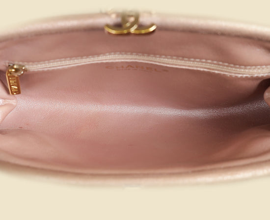 Chanel Metallic Pink CC Timeless Clutch-Chanel-THE CLOSET