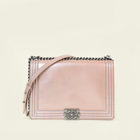 Chanel Pearl Rose Le Boy Large Flap Bag