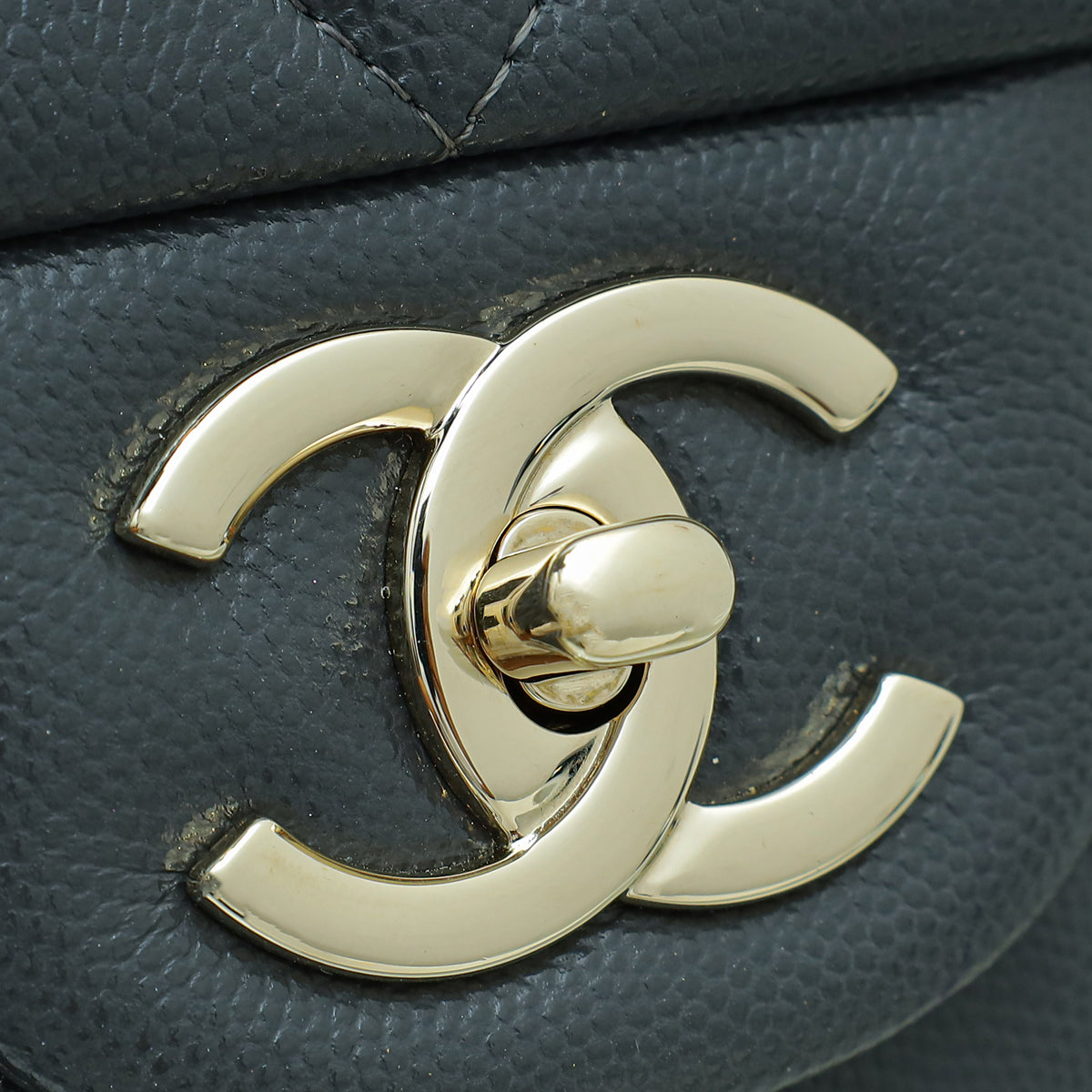 Chanel Grey CC Classic Double Flap Maxi Bag