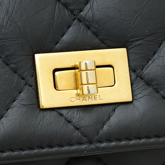 Chanel Black Aged 2.55 Reissue Wallet on Chain